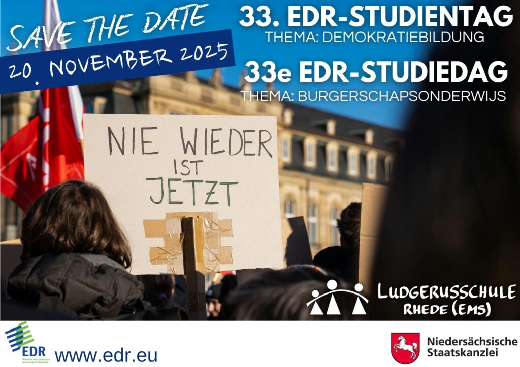 Grafik zum 33. Studientag mit dem Thema Demokratiebildung