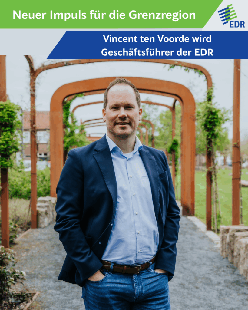 Portrait von Vincent ten Voorde mit Titelbeschreibung