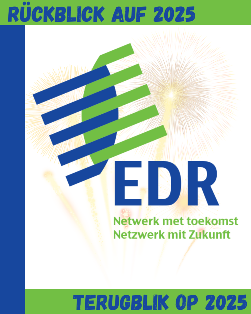 EDR Logo mit Rückblick auf 2025 als Überschrift