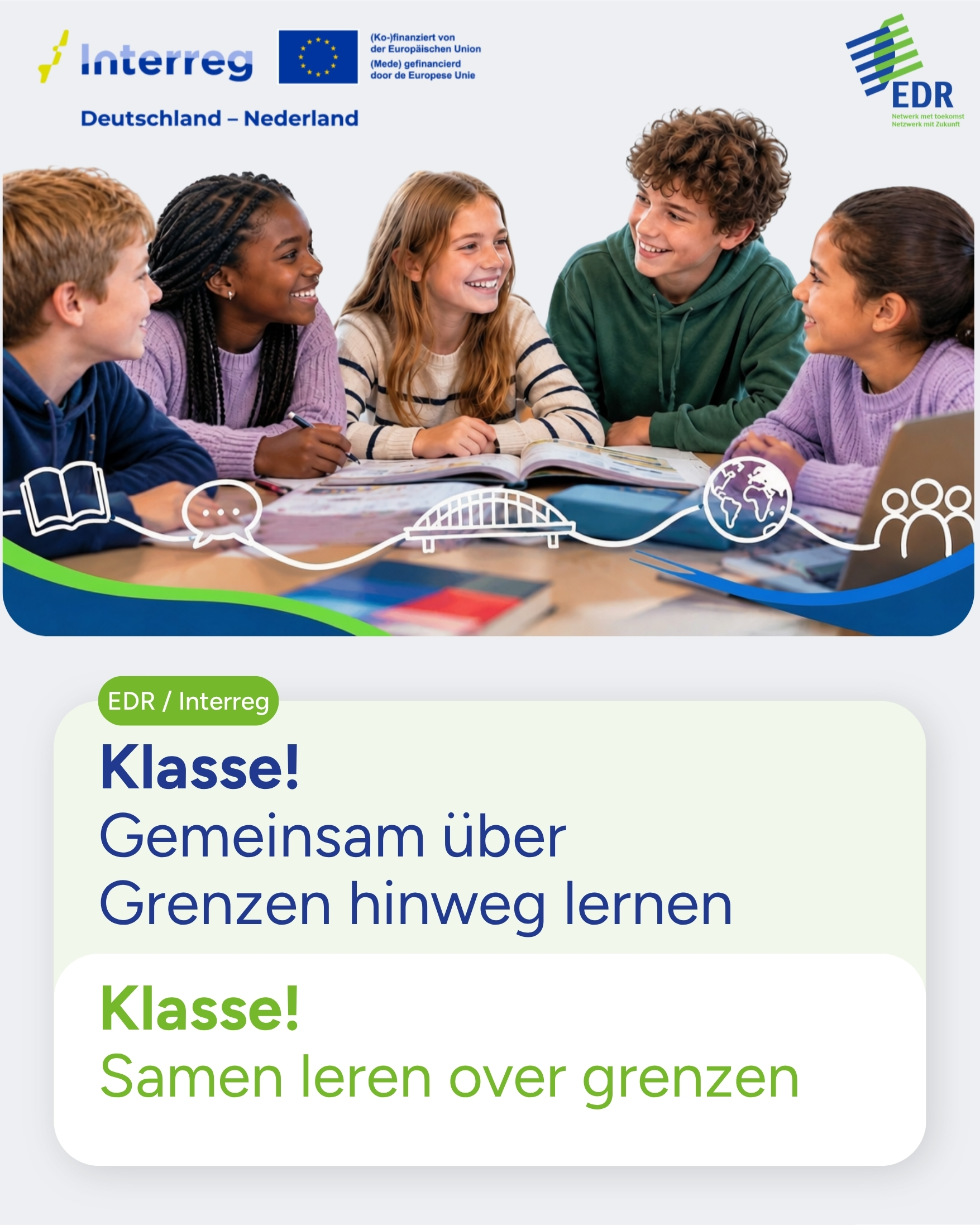 Schülerinnen und Schüler lernen gemeinsam im Klassenzimmer